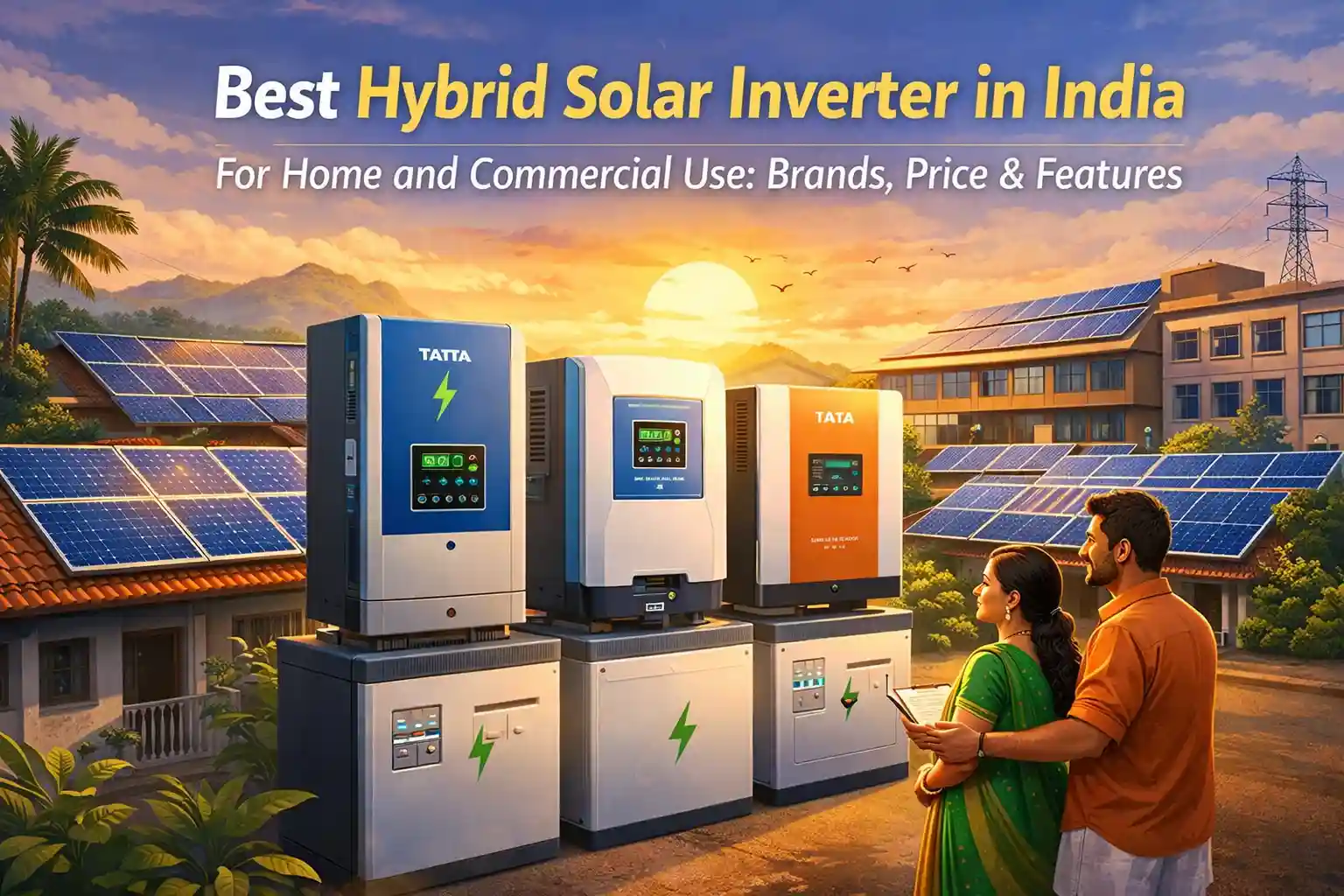 Best Hybrid Solar Inverter in India for Home and Commercial Use Brands, Price & Features