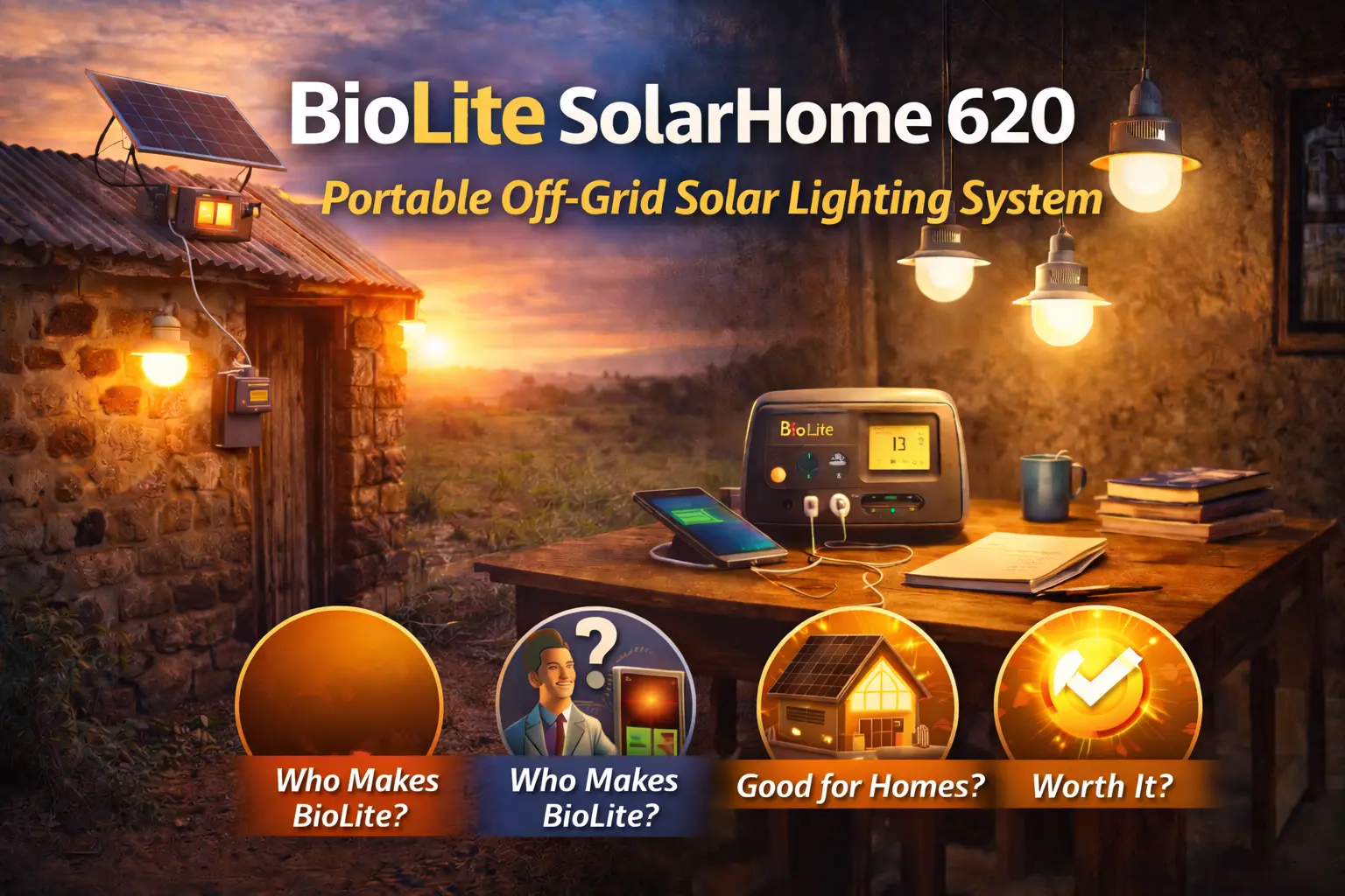BioLite SolarHome 620 A Complete Guide to This Portable Off-Grid Solar Lighting System
