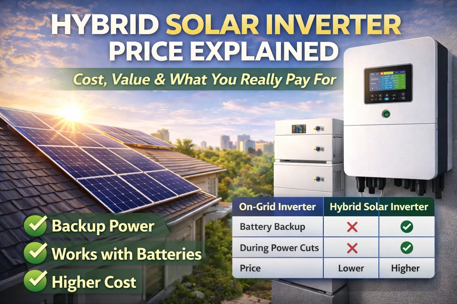 Hybrid Solar Inverter Price Explained Cost, Value, and What You Really Pay For