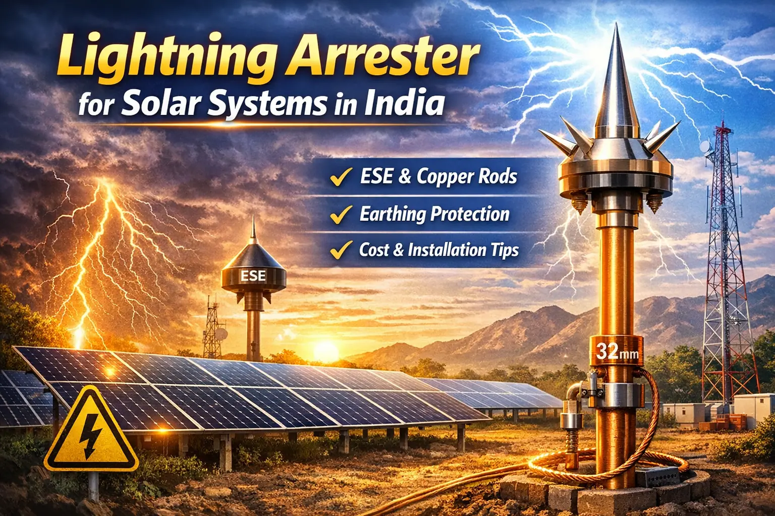 Lightning Arrester for Solar System in India A Complete, Practical Guide (2026)