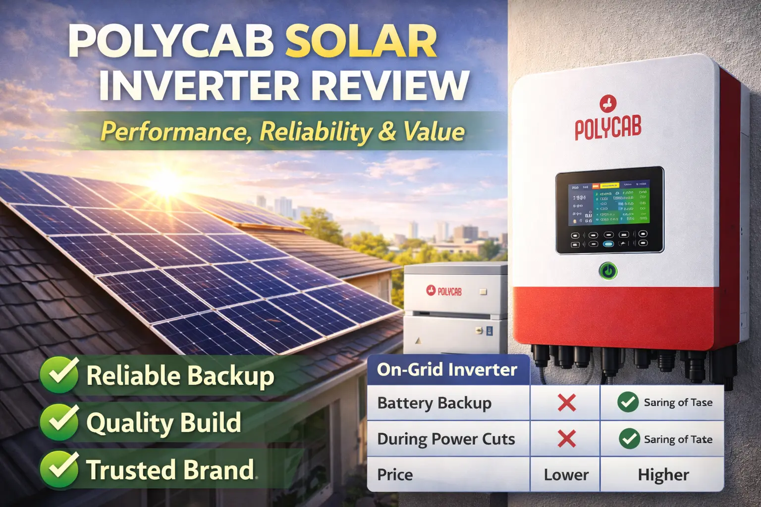 Polycab Solar Inverter Review Performance, Reliability, and Real-World Value