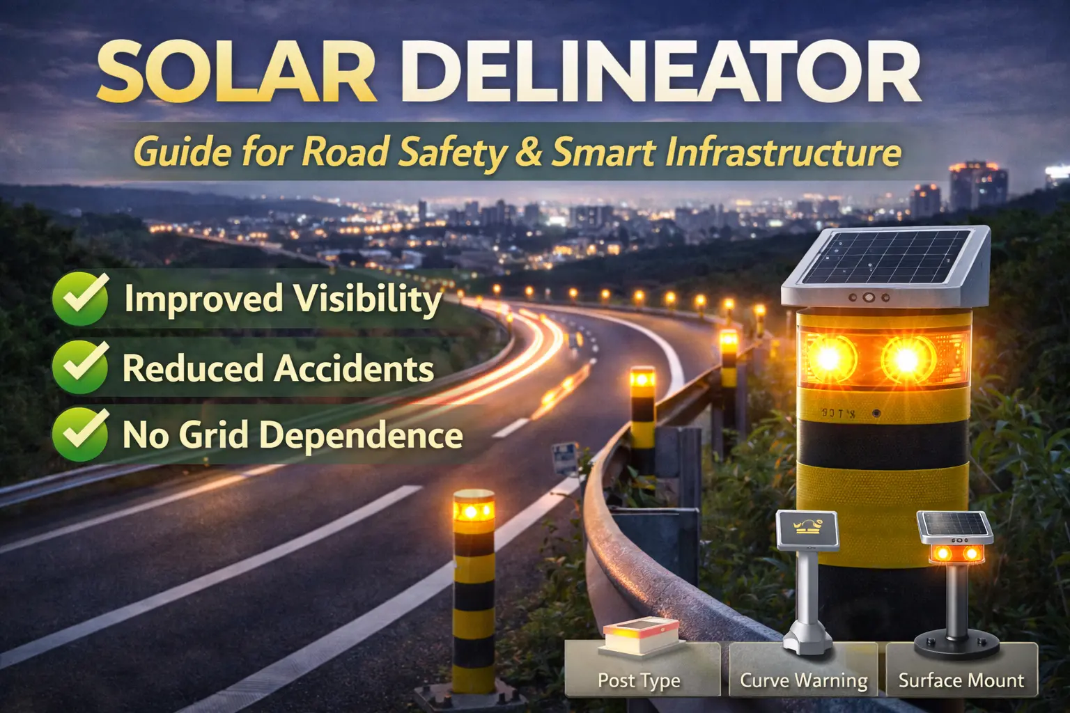 Solar Delineator Guide for Roads Safety and Smart Infrastructure