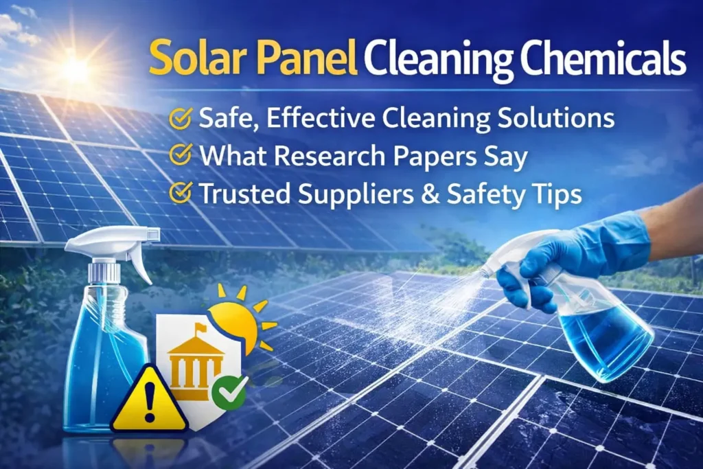 Solar Panel Cleaning Chemicals A Complete, Evidence-Based Guide for Safe and Effective Cleaning