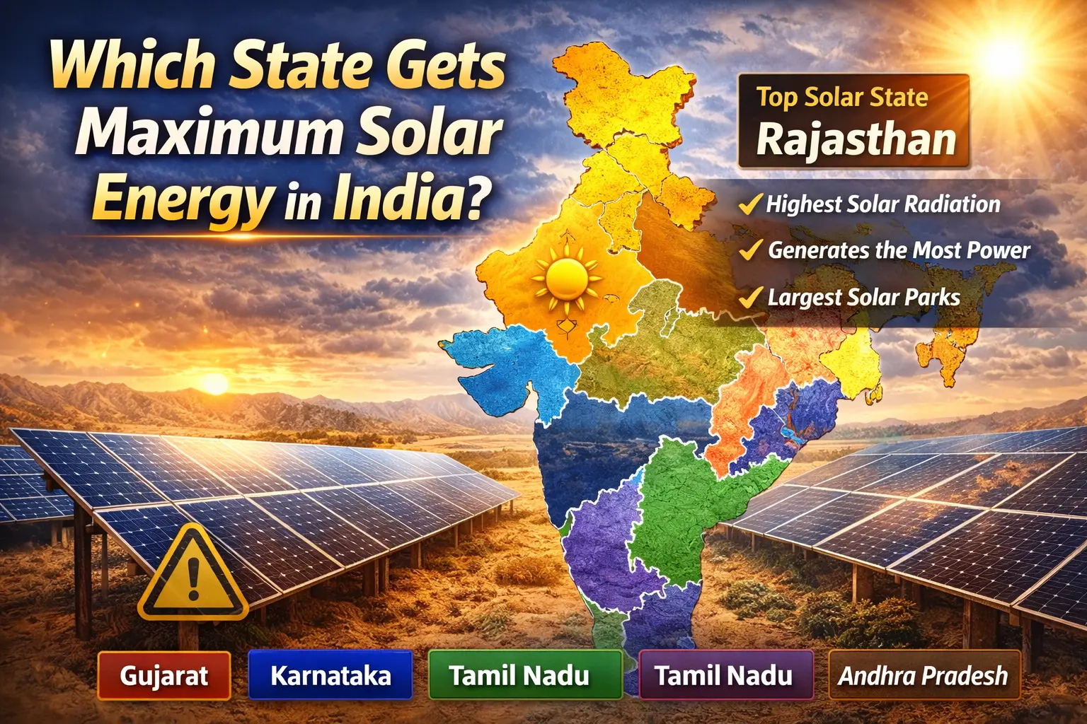 Which State Gets Maximum Solar Energy in India The 2026 Power Rankings