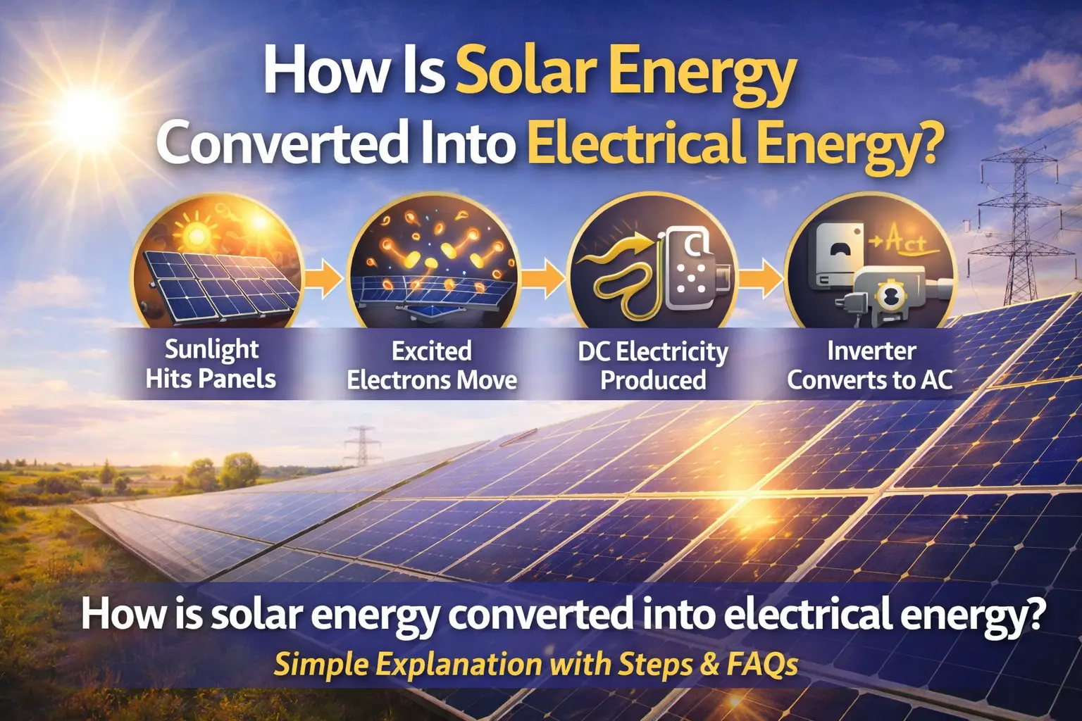 How is Solar Energy Converted into Electrical Energy? The Complete Science of Sunlight