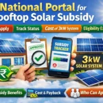 National Portal for Rooftop Solar Subsidy How to Apply, Track Status, Cost of 3kW System & Eligibility Explained
