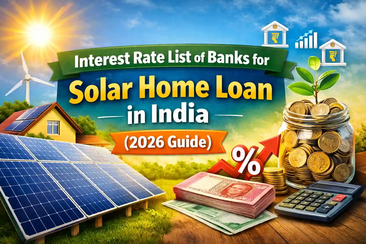 Interest Rate List of Banks for Solar Home Loan in India 2026 Guide